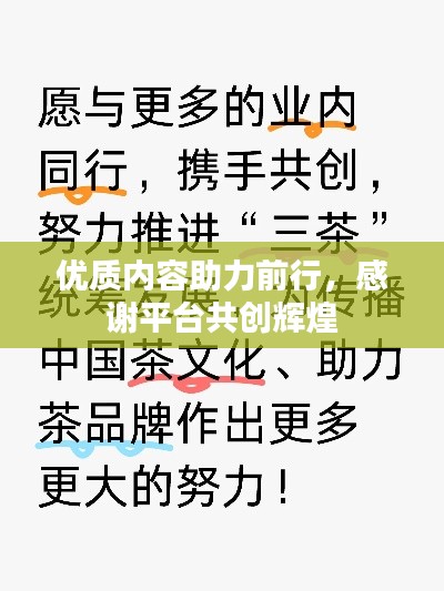 优质内容助力前行，感谢平台共创辉煌