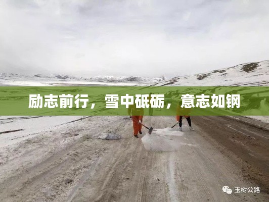 励志前行，雪中砥砺，意志如钢