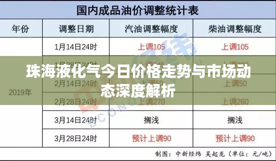 珠海液化气今日价格走势与市场动态深度解析