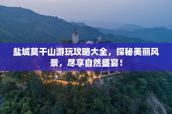 盐城莫干山游玩攻略大全，探秘美丽风景，尽享自然盛宴！