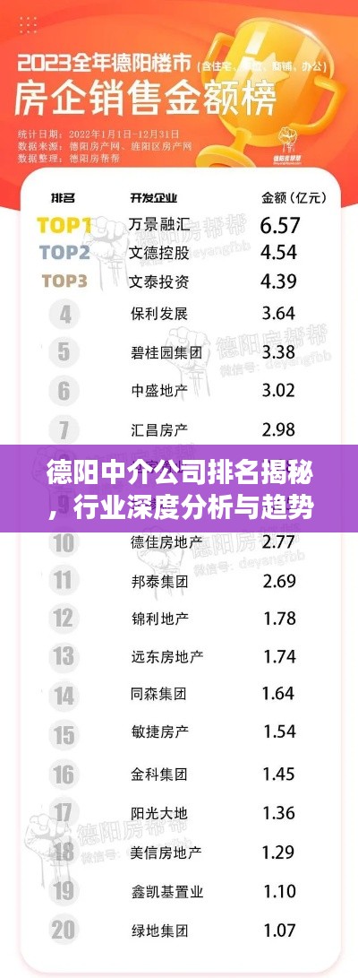 德阳中介公司排名揭秘，行业深度分析与趋势解读
