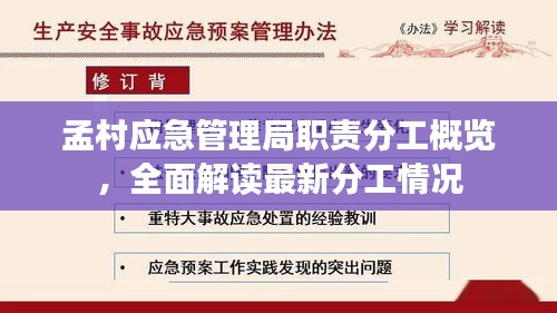 孟村应急管理局职责分工概览，全面解读最新分工情况