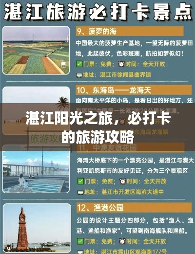 湛江阳光之旅，必打卡的旅游攻略